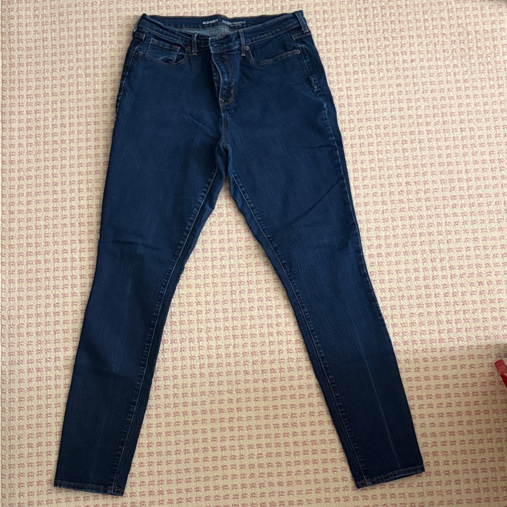 Old Navy Navy Skinny Jeans for Women